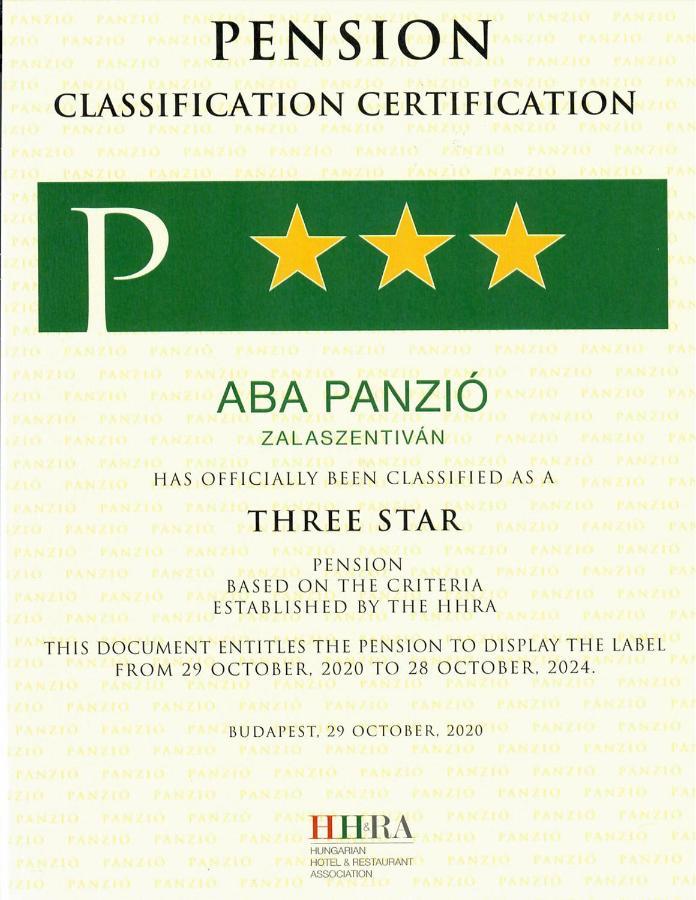 Aba Panzió Zalaszentivan Exterior foto